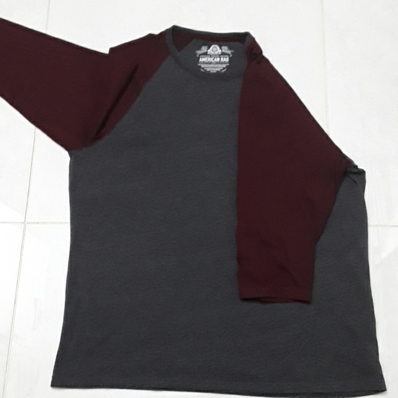 American Rag cranberry and gray t-shirt - Picture 5 of 5